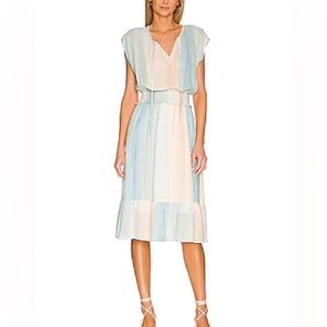 Rails Blue and Peach Ashlyn Sunset Gradient Ombré Dress
